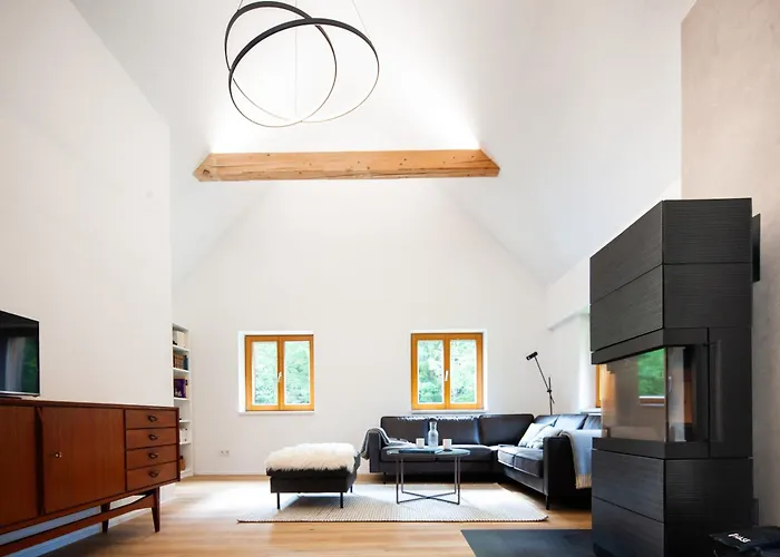 Exklusives Am Waldrand - Ideal Fuer Familien & Freunde 木屋 圣兰布雷希特